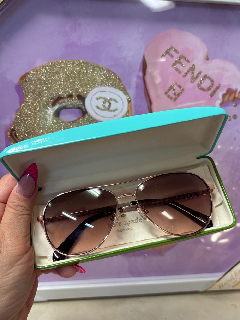 kate spade Rose Gold Sunglasses 🆕